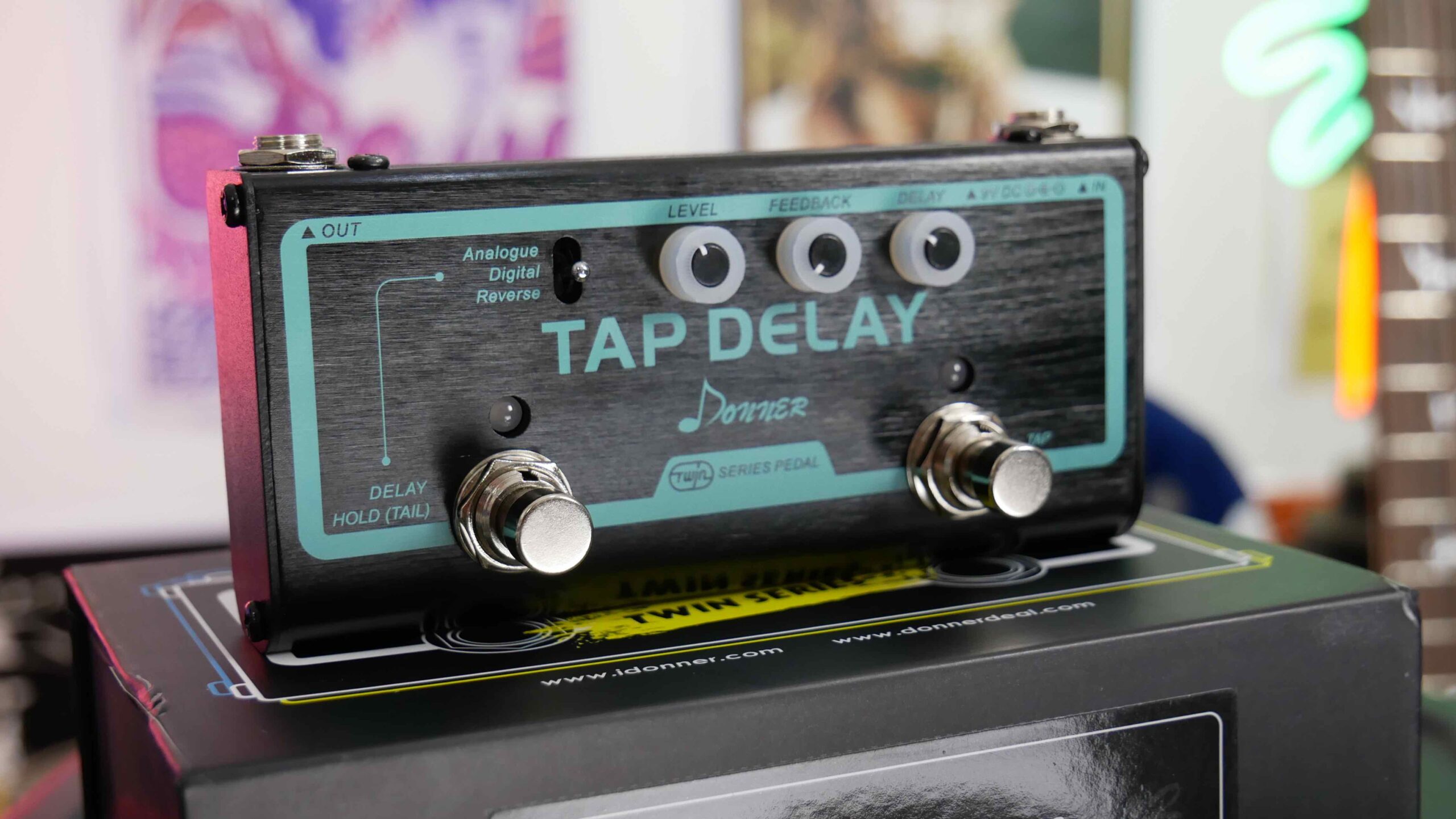 Donner Twin Series Tap Delay Pedal intheblues Guitar Gear Reviews