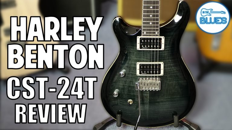 Harley Benton CST-24T Review Black Flame Electric Guitar Review
