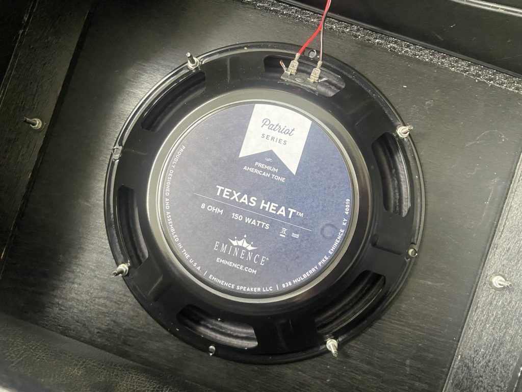 My Red Stripe Bandit and Eminence Texas Heat Speaker